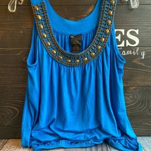 Jeweled tank top
